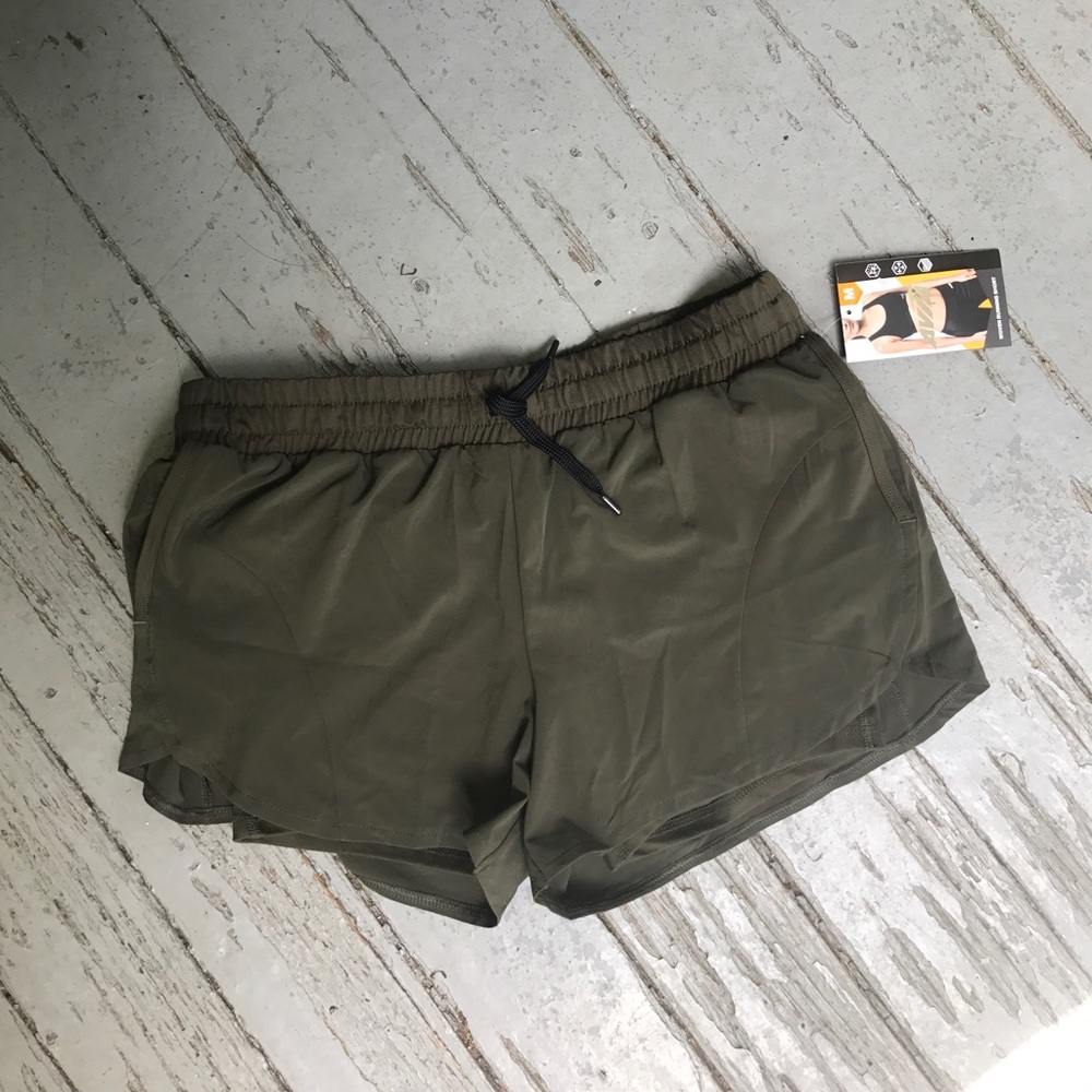 Avia Olive Green Athletic Shorts - Brand New!